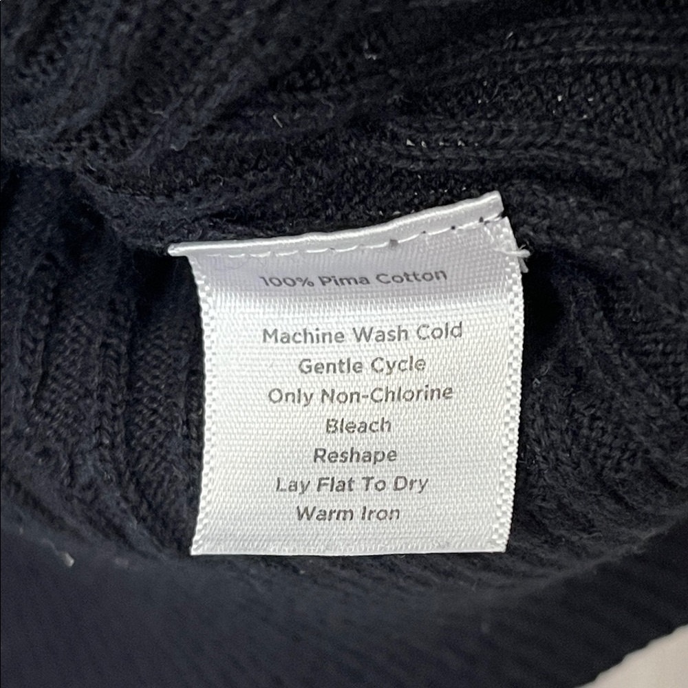 Talbots Black Long Sleeve Turtleneck - Picture 5 of 7